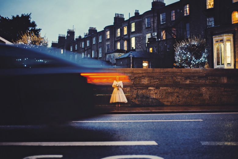 Bride in the lights 25 Fitzwilliam Place