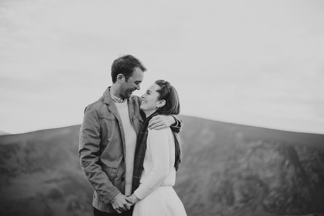 Couple laugh in Wicklow
